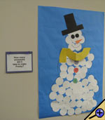 Frosty Counting Snowballs Bulletin Board