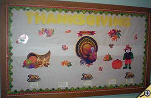 Thanksgiving bulletin board