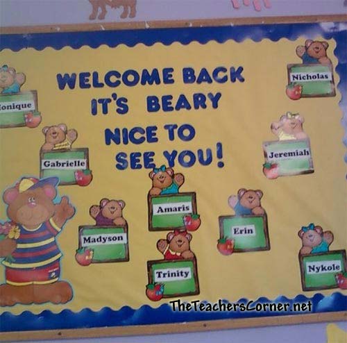 Fall Back To School Bulletin Board Ideas