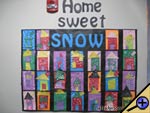 home sweet snow bulletin board