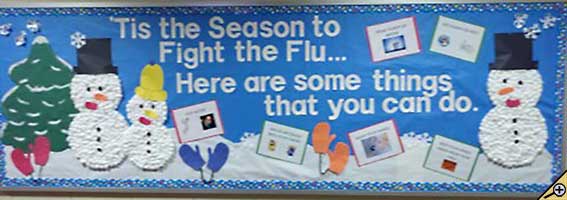 Tis the Season to Fight the Flu Bulletin Board